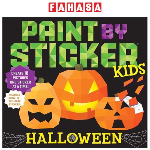 Sách ngoại văn: Paint By Sticker Kids: Halloween: Create 10 Pictures One Sticker At A Time!