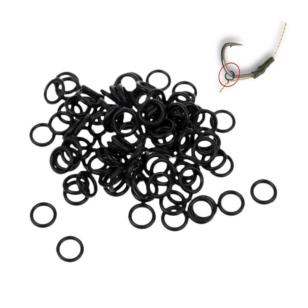 100pcs/lot Carp Fishing Round Rig Rings Terminal Tackle Quick Change O Rings