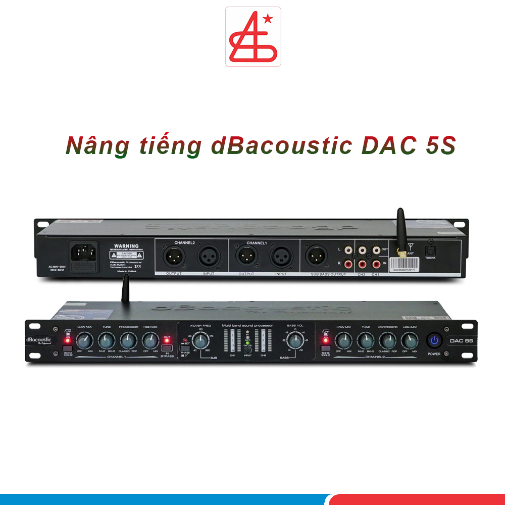 Nâng tiếng dBacoustic DAC 5S, nâng tiếng tích hợp bộ giải mã âm thanh hỗ trợ bluetooth, optical, hàng chính hãng dB