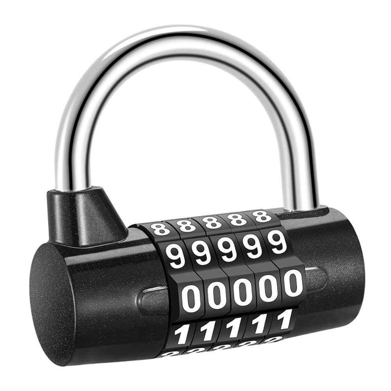Ổ khóa 5 số cao cấp cọng khóa inox - HENRYSA