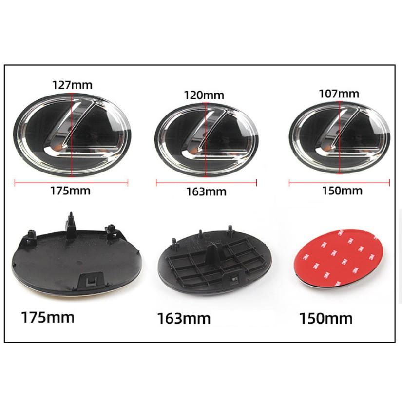 Logo biểu tượng truớc xe Lexus đường kính 175MM, 163MM, 150MM, chất liệu nhựa PMMA + phủ thủy tinh hữu cơ