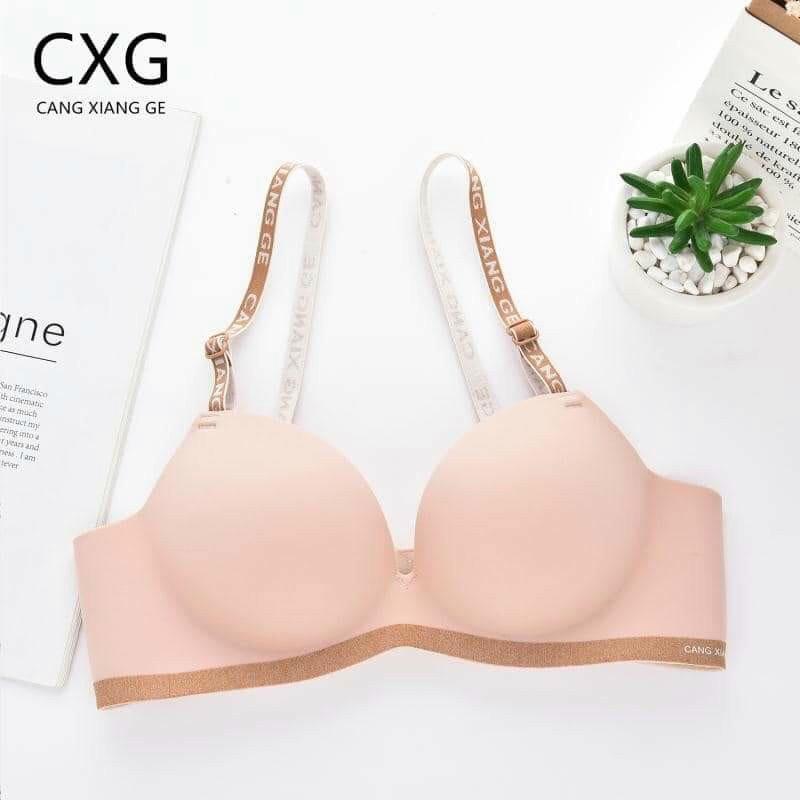 Áo Lót Nữ Su Đúc Dây Chữ Thể Thao Không Gọng Nâng Ngực Cao Cấp Đệm Bàn Tay PINKBOUTIQUE A19