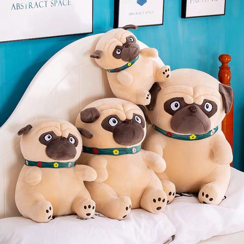 Gấu Bông Chó PUG Size 50cm Hàng Cao Cấp