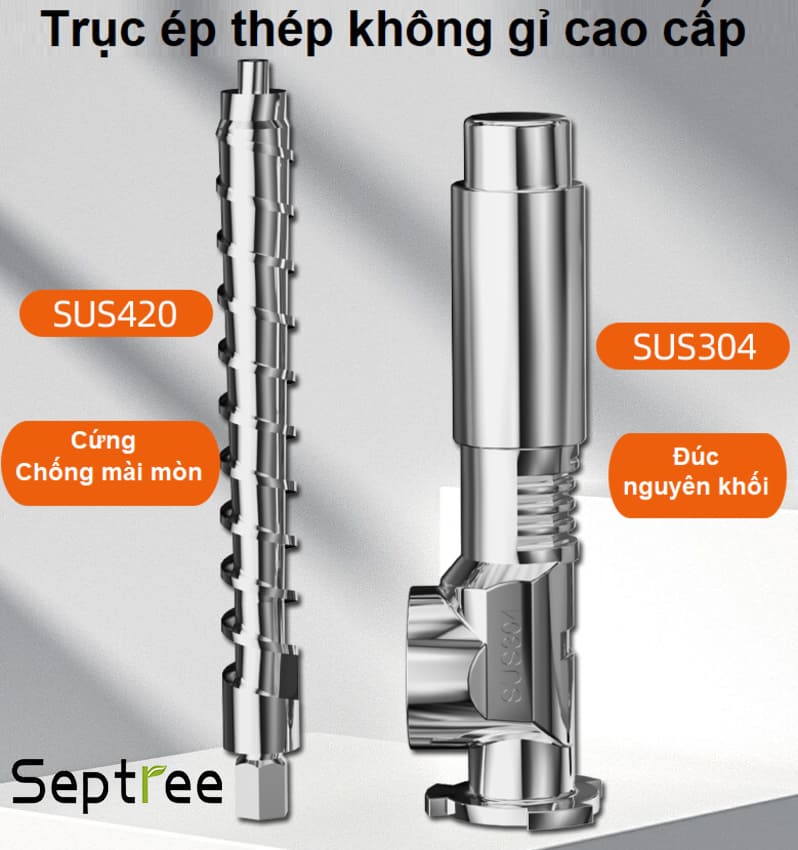 Máy ép dầu ăn thực vật Nóng và Lạnh thương hiệu Mỹ Septree Z5 1100W - Hàng nhập khẩu (Bảo Hành 12 Tháng)