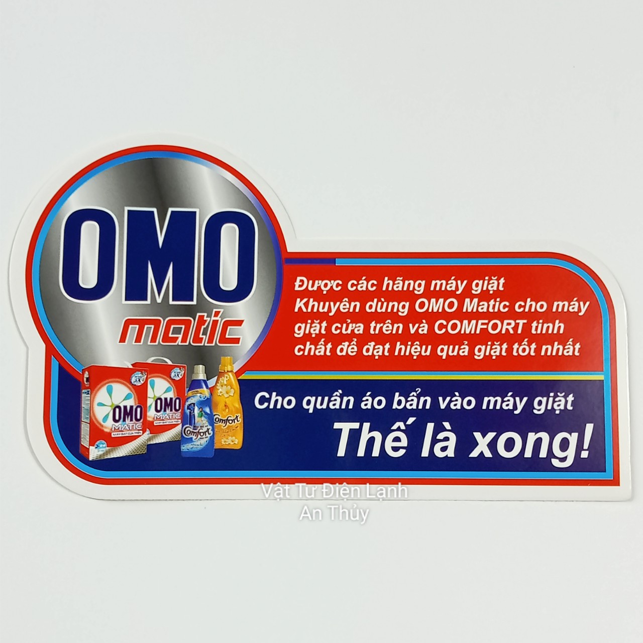 Combo 10 tem OMO dán máy giặt - Tem OMO máy giặt - Tem OMO trang trí máy giặt - Tem máy giặt