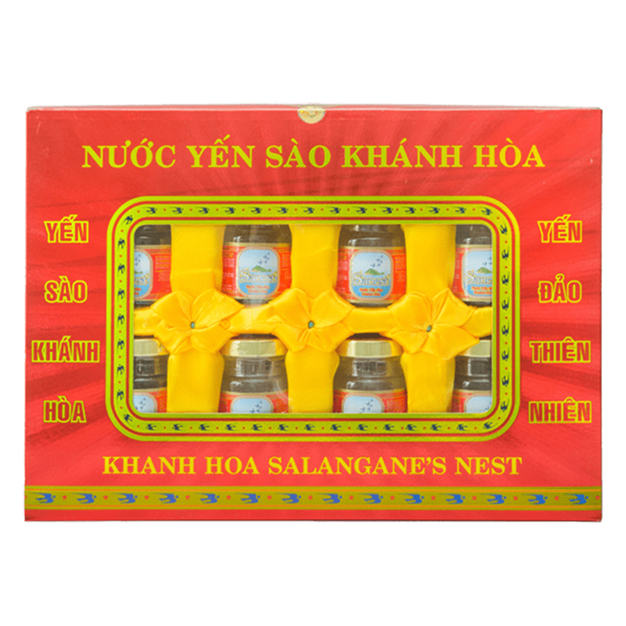 Hộp 8 Hũ Nước Yến Sào Sanest Có Đường