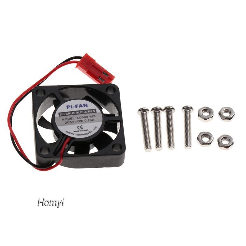Bộ 5 Quạt Tản Nhiệt Cpu Không Chổi Than 30x30 X 7mm Cho Raspberry Pi