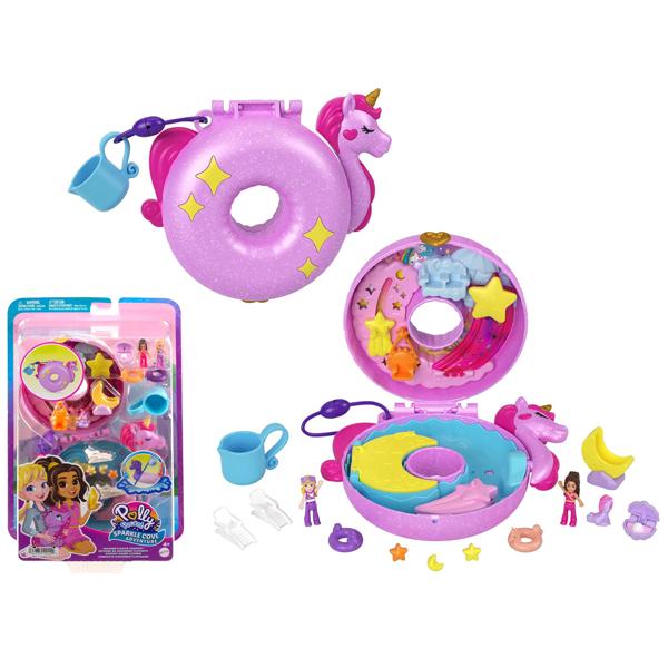 Đồ Chơi Polly Pocket Và Trạm Lướt Sóng Của Unicorn - Polly Pocket HKV34/FRY35