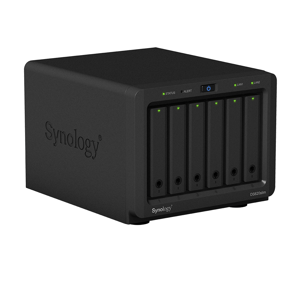 Thiết bị lưu trữ qua mạng - NAS Synology DS620 Slim - (Hàng chính hãng)