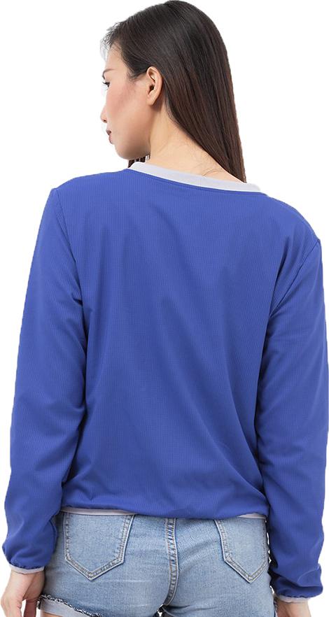 Hình ảnh Áo khoác nữ chống nắng UPF50+ Vivid Blue Zigzag JAC003 tặng khẩu trang lớn trị giá 129k