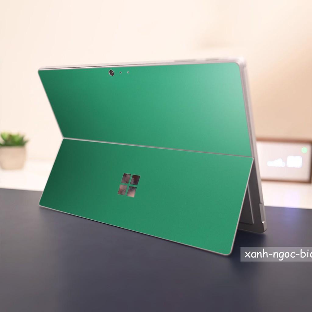 Skin dán Aluminum Chrome xanh ngọc bích cho Surface 3 2015; Go, Go 2, Go 3; Pro 2 3 4 5 6 7 8 X