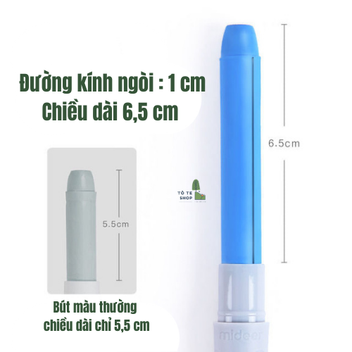 Bút Màu Sáp Lụa Mideer Silky Crayon - Sáp Màu Có Thể Vẽ Được Trên Nhiều Vật Liệu - Dễ Dàng Lau Sạch, An Toàn Cho Bé