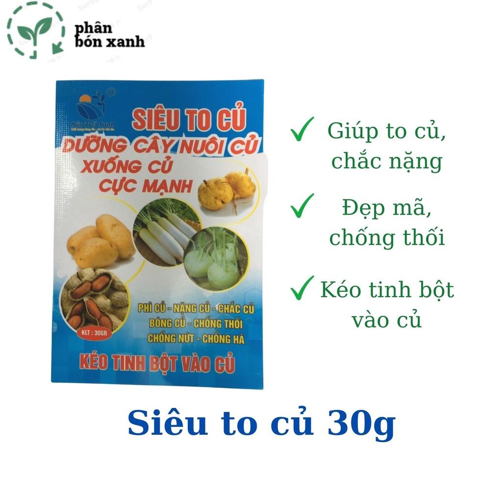 Phân bón siêu to củ, nặng củ, chắc nặng,bóng củ, mã đẹp,chống nứt thối, kéo tinh bột vào củ