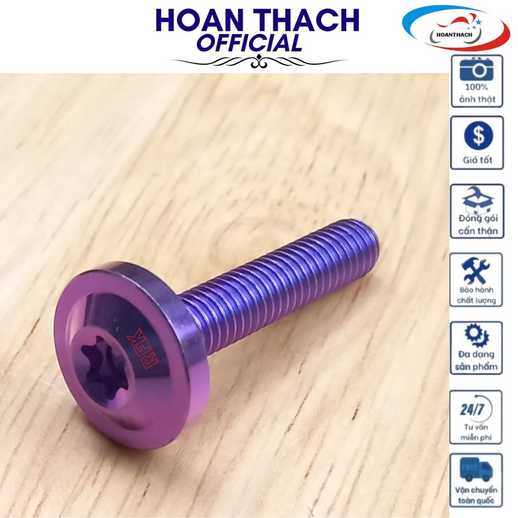 Ốc Gr5 Titan Dù 6L30 Tím dùng cho nhiều dòng xe SP010427