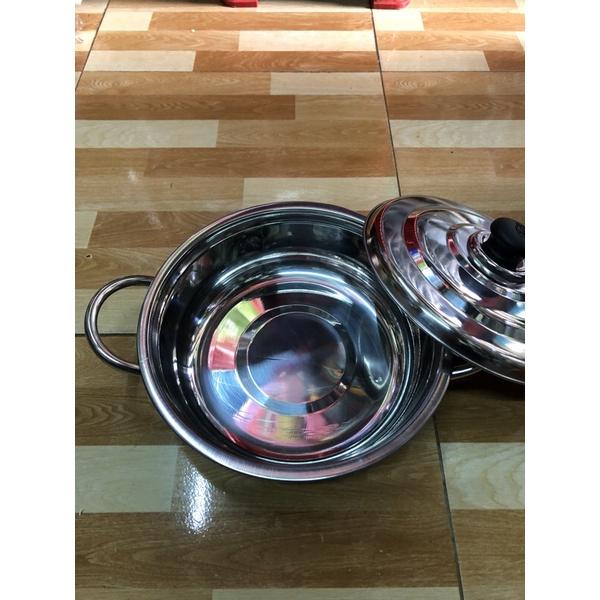 Nồi nấu lẩu 22cm 24cm inox dày 304 nồi nấu súp