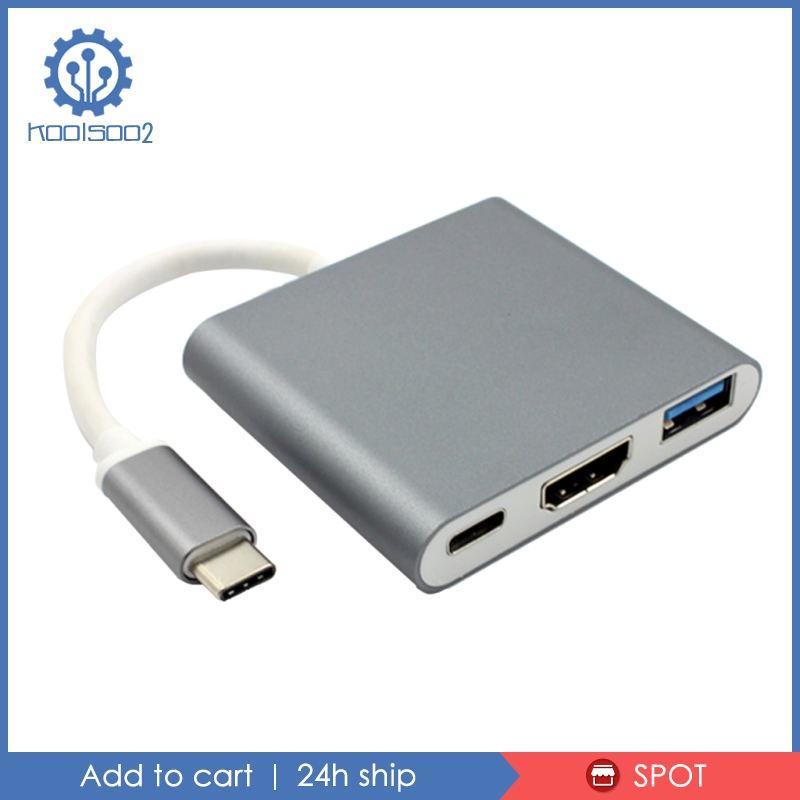 Type-c USB C to +USB3.0 Adapter Cable Converter Cord Support 4K for PC