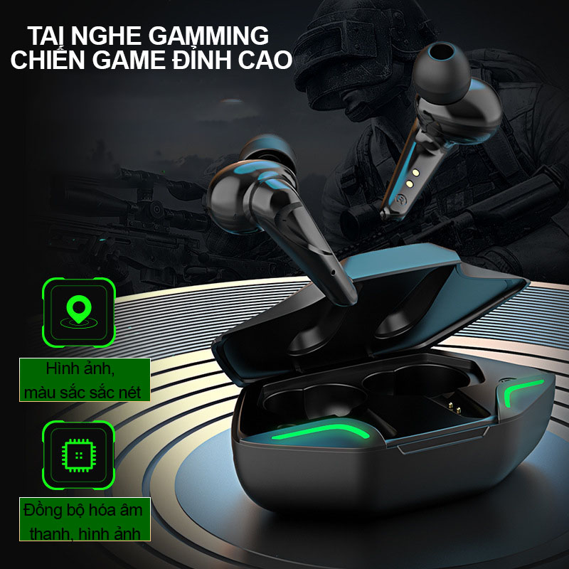 Tai Nghe Gaming Không Dây Apro366 5.0, Bass mạnh mẽ, độ trễ cực thấp khi chơi game, tai nghe gaming bluetooth