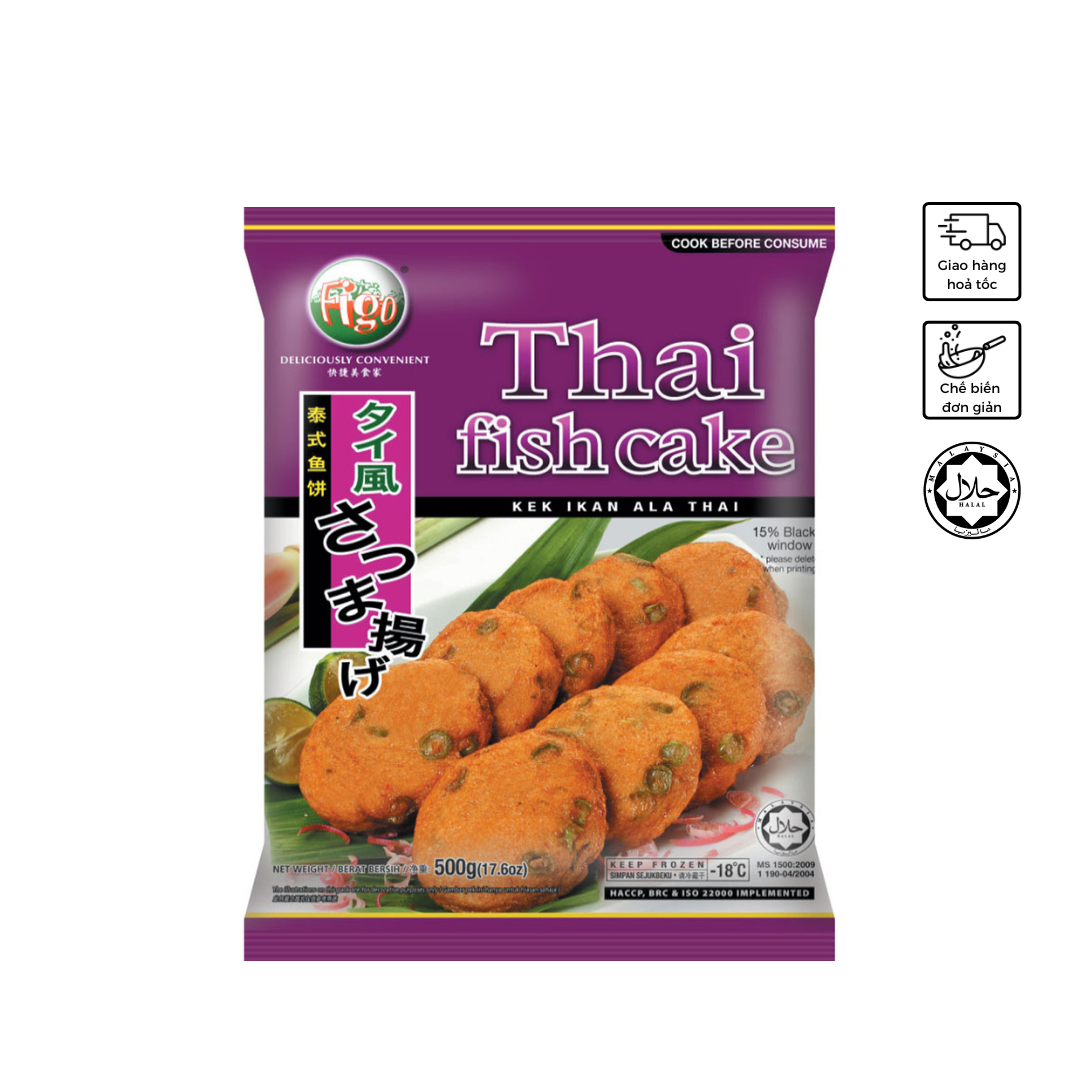 Chả cá Thái Lan Figo 500g - Thai Fish Cake Figo 500g - Viên thả lẩu Malaysia