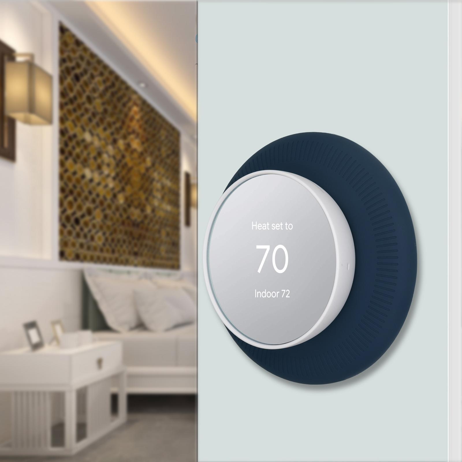 Bộ cảm nhiệt dễ dàng cài đặt bằng silicon dễ chịu thay thế Google Nest Thermostat
