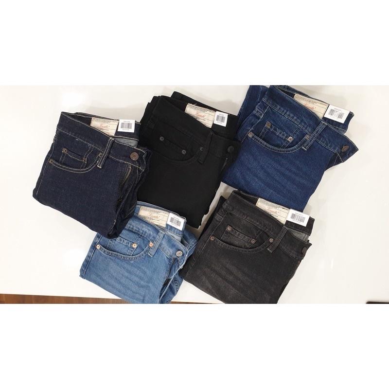 Quần jean nam xanh wax VNXK Quần bò nam ống đứng jeans co giản