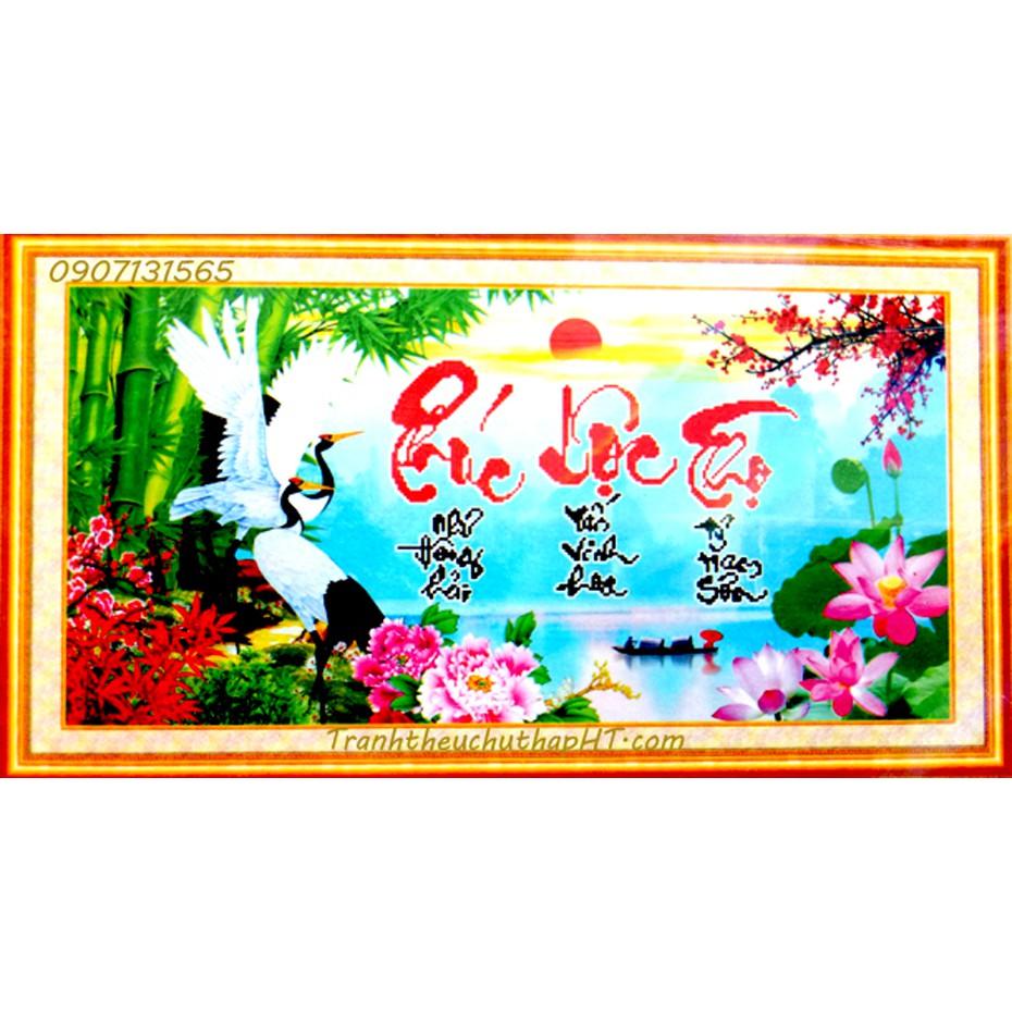 Tranh đính đá Phúc lộc thọ DF024