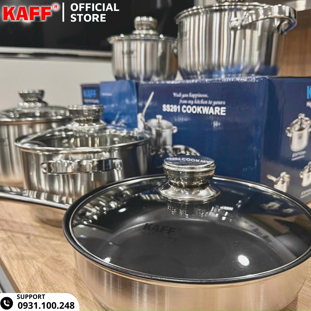 Bộ nồi KAFF cao cấp 5 món KF-ST005FR - Hàng chính hãng KAFF
