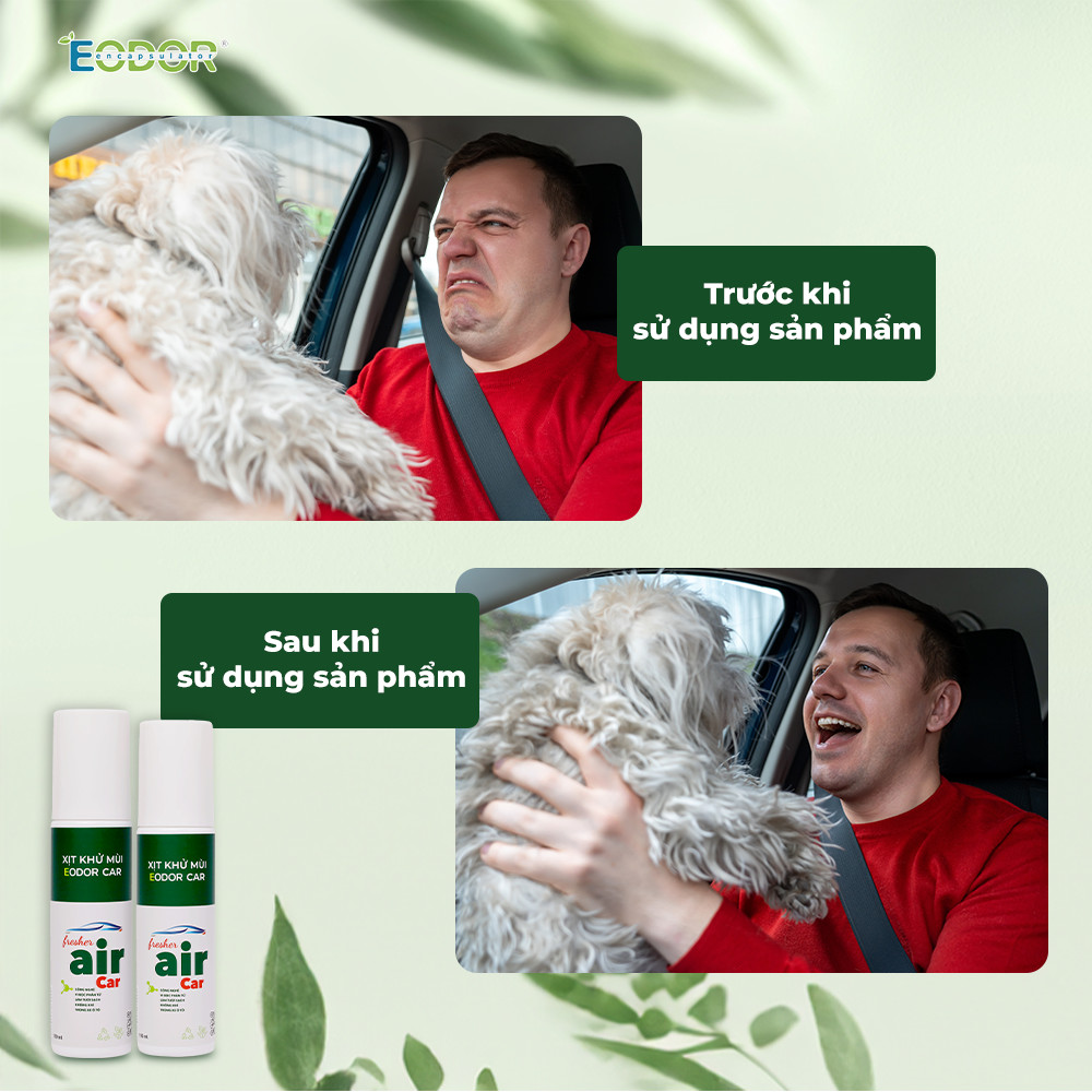 Xịt khử mùi Ô tô cao cấp EODOR CAR 150ml, Công nghệ vi bọc phân tử