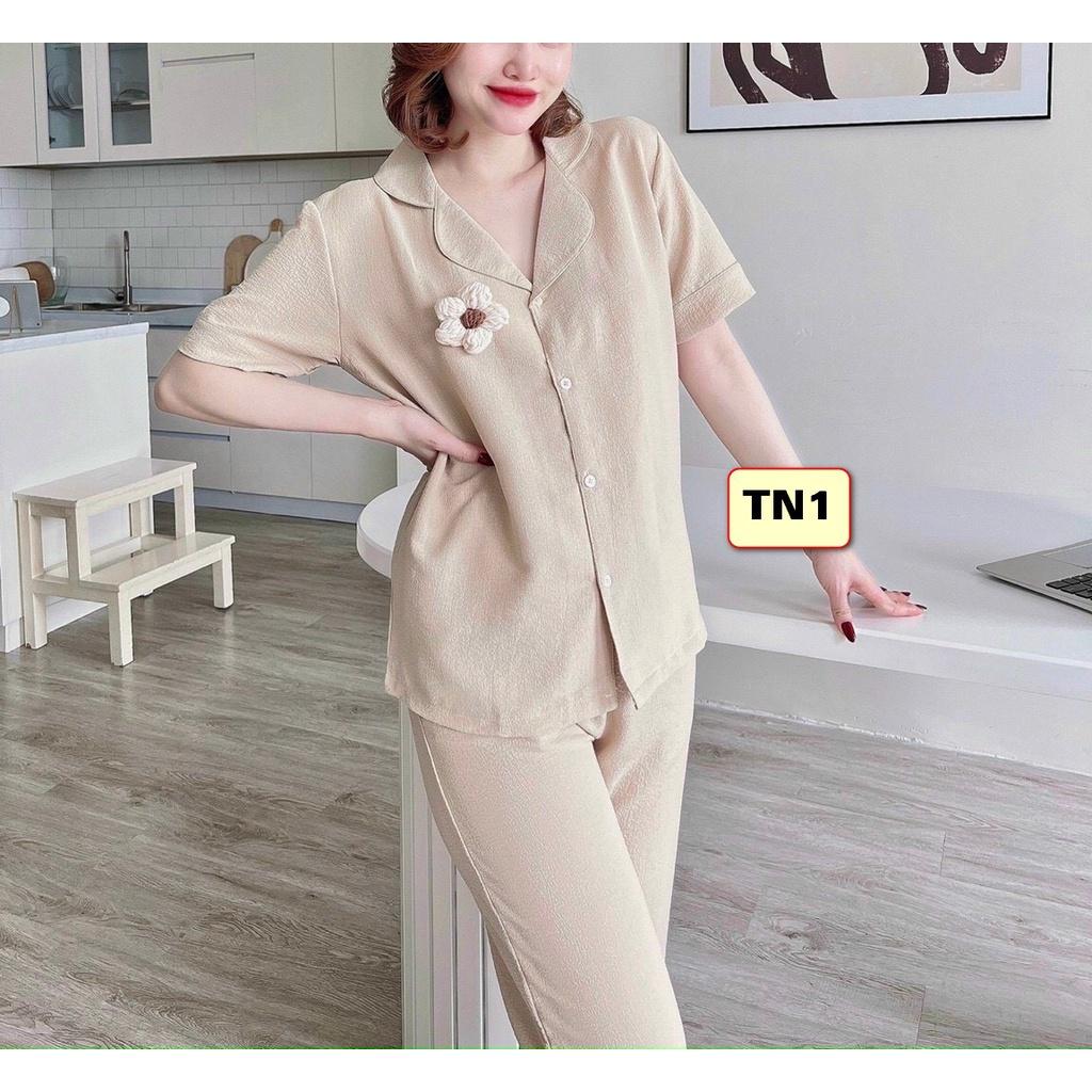 BỘ PYJMA VẢI XỐP NỮ.