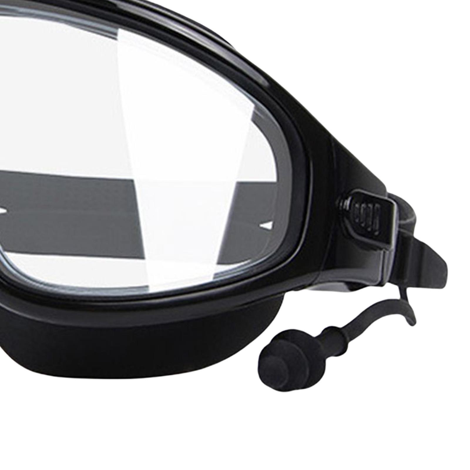 Swimming Goggles for Men Women Adjustable Comfortable Wide View Swim Glasses Large Frame Swim Goggles with Earplugs Waterproof No Leaking