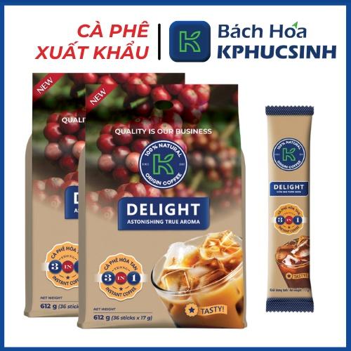 Combo 2 túi cà phê sữa hòa tan K-Delight 3in1 (612g/Túi)