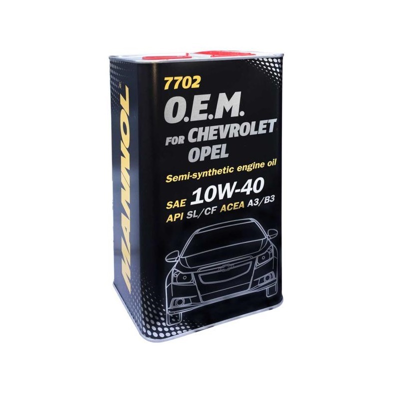 Nhớt MANNOL 7702 Chuyên Dùng Cho Xe Chevrolet, Opel SAE 10W-40 API SL/CF ACEA A3/B3 – 4 Lít [100% Germany]