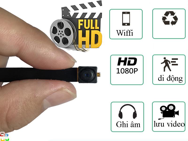 Camera hành trình quan sát wifi V99 FullHD 1080P 4K xem từ xa qua điện thoại