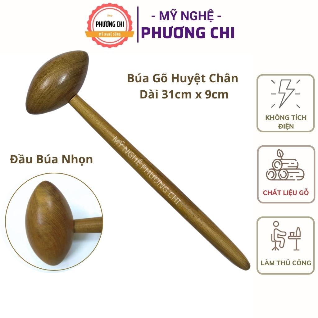 Búa gõ huyệt chân, Búa gỗ massage MB1, Dụng cụ bấm huyệt chân bằng gỗ thơm | Mỹ Nghệ Phương Chi