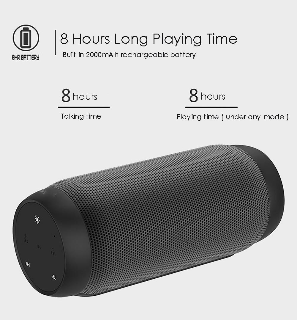 LED Bluetooth loa mới di động ngoài trời Hỗ trợ NFC TF Chức năng Thẻ Subwoof Loa Player Mini Bluetooth Loa màu: Đen