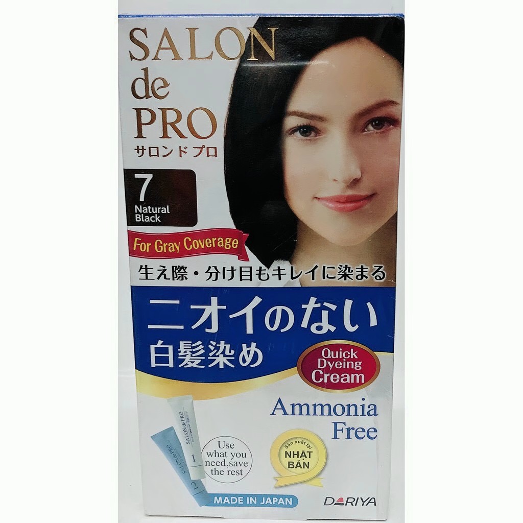Kem nhuộm tóc Salon de Pro 7 - Màu đen tự nhiên
