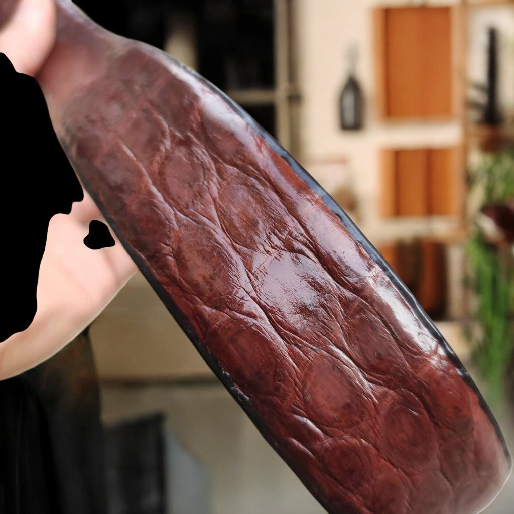 Dây Nịt Nam Da Bụng Hông Cá Sấu Rất Mềm Và Bền TS124B (mặt bạc)