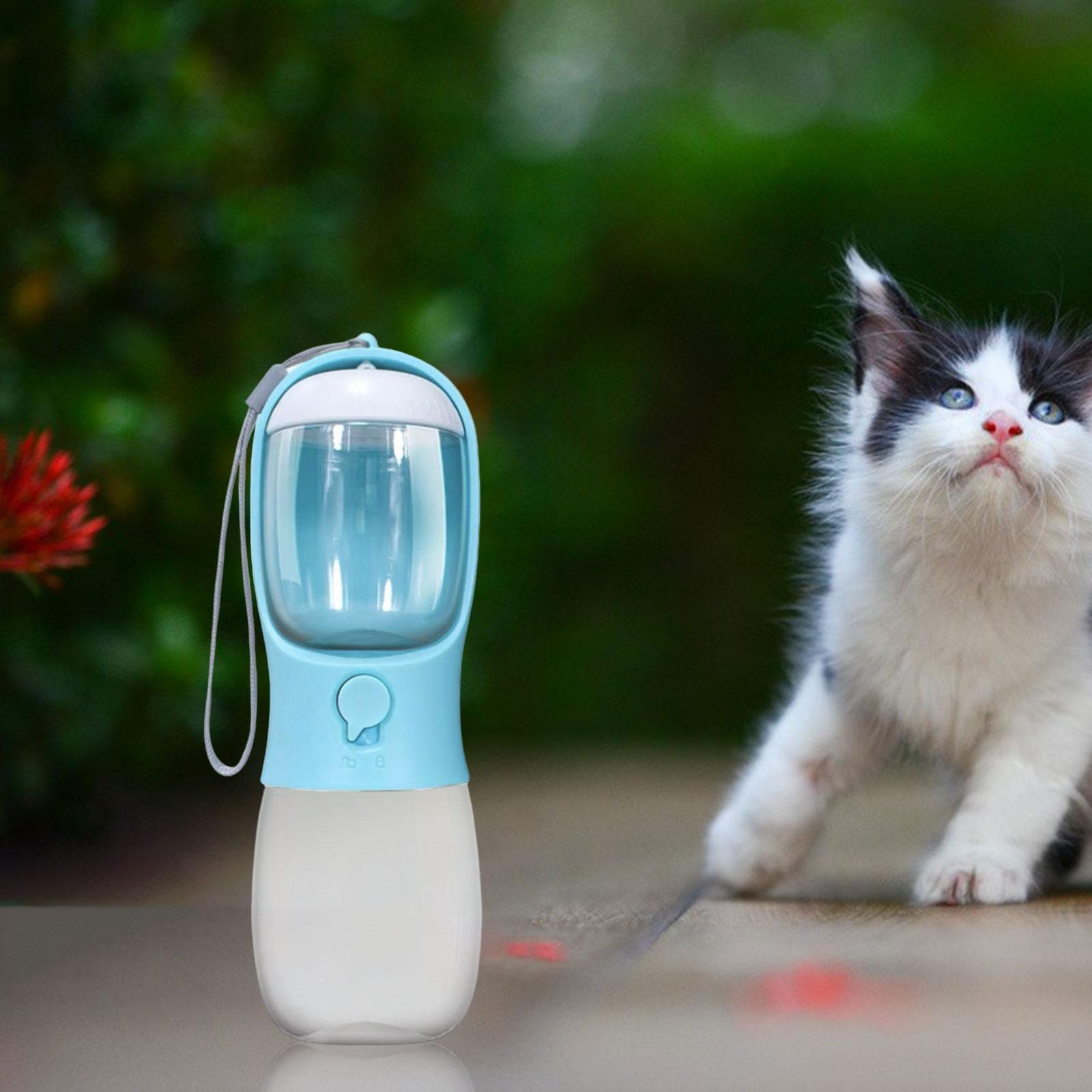 2 in 1 Food Bowl Feeding Supplies Portable Dog Water Bottle for Travel Cats Walking