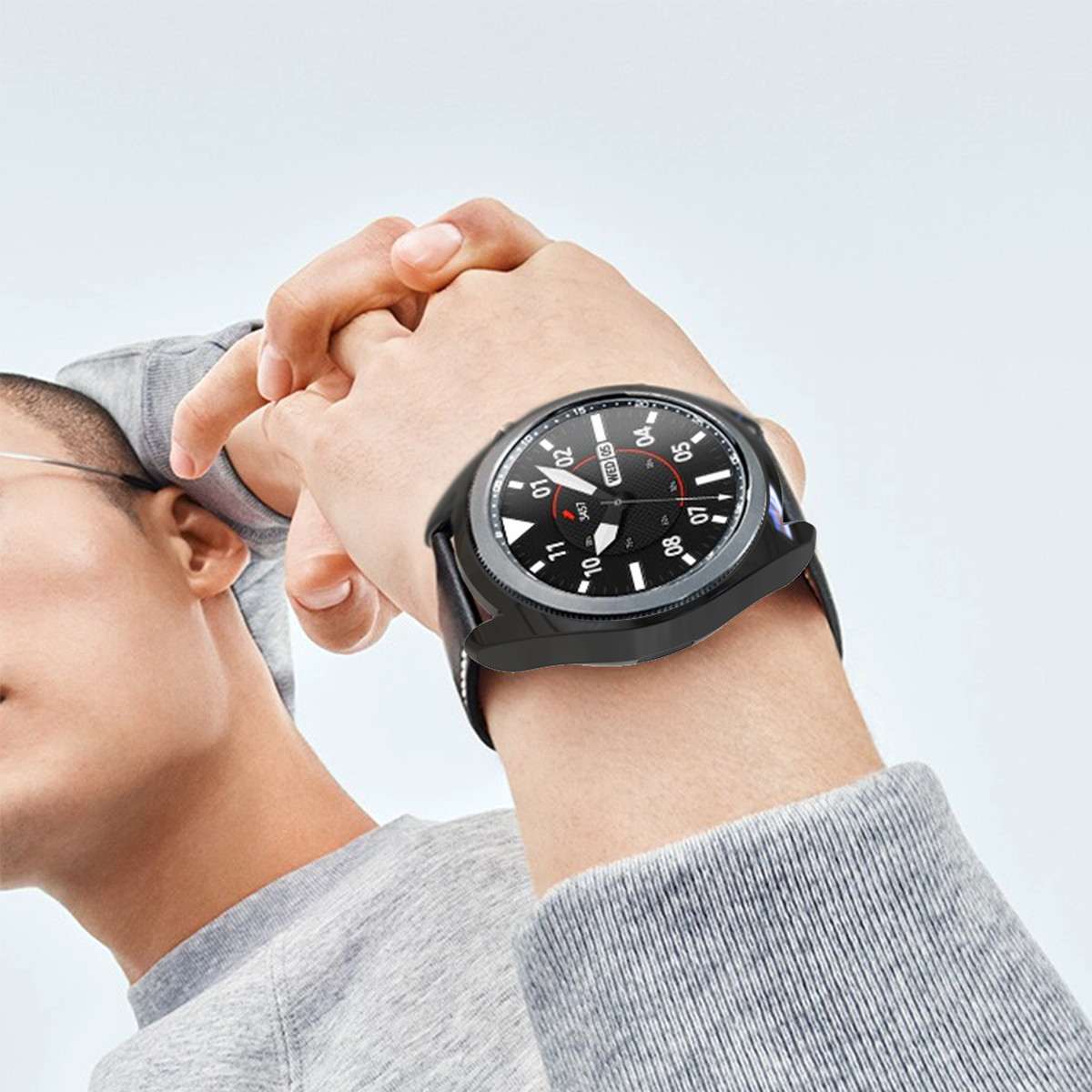 Ốp Silicon TPU Mạ Crom chống va đập cho Samsung Galaxy Watch 3 41mm / 45mm