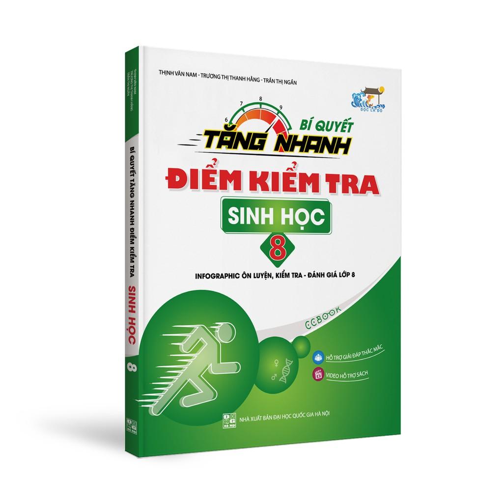 Sách - Combo Bí quyết tăng nhanh điểm kiểm tra Toán Hoá Sinh 8