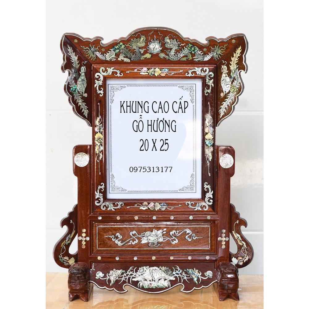 KHUNG HÌNH GỖ HƯƠNG CAO CẤP 20 X 25