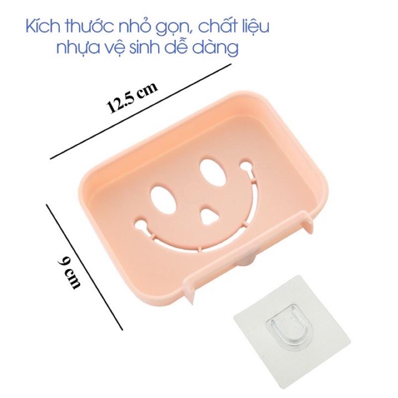 Khay Đựng Xà Phòng Dán Tường Kệ Dán Hình Mặt Cười , Kệ Xà Phòng 1 Lớp Dán Tường Siêu Chắc