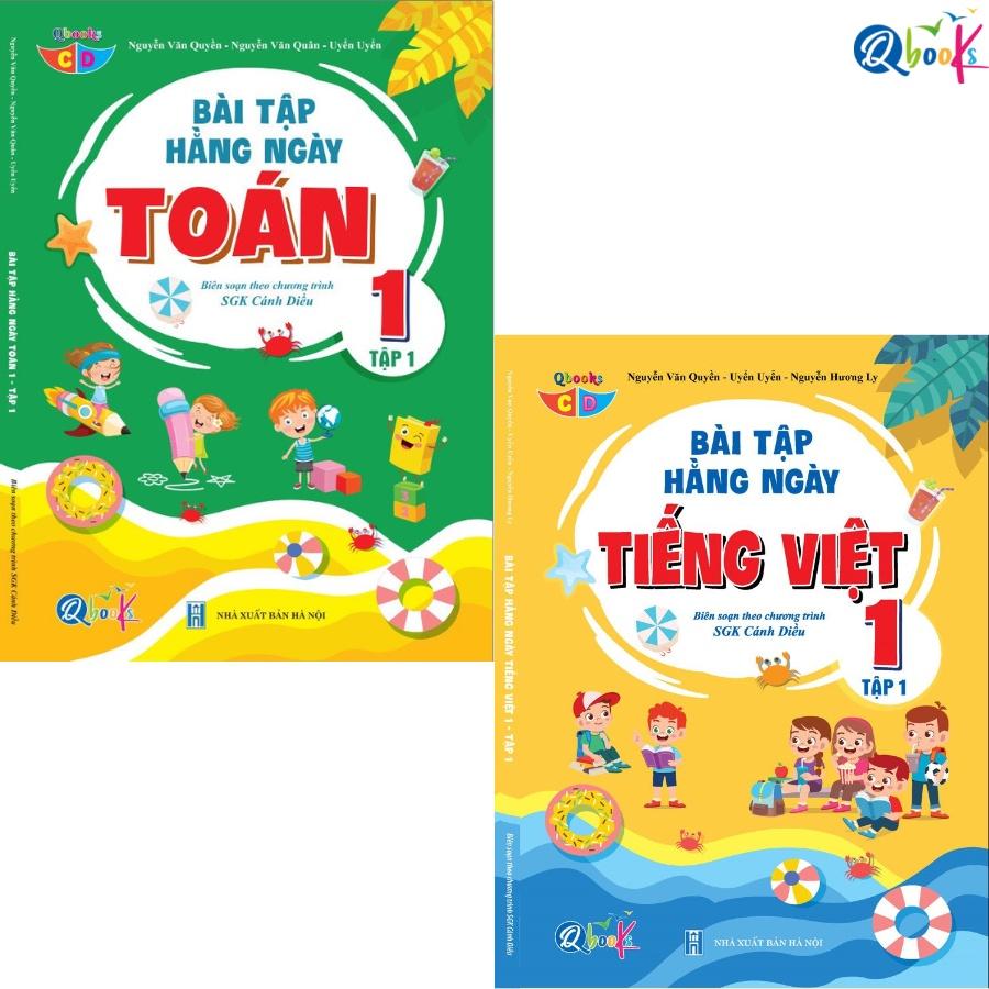 Sách - Combo Bài Tập Hằng Ngày Toán và Tiếng Việt lớp 1 - Cánh Diều - Tập 1
