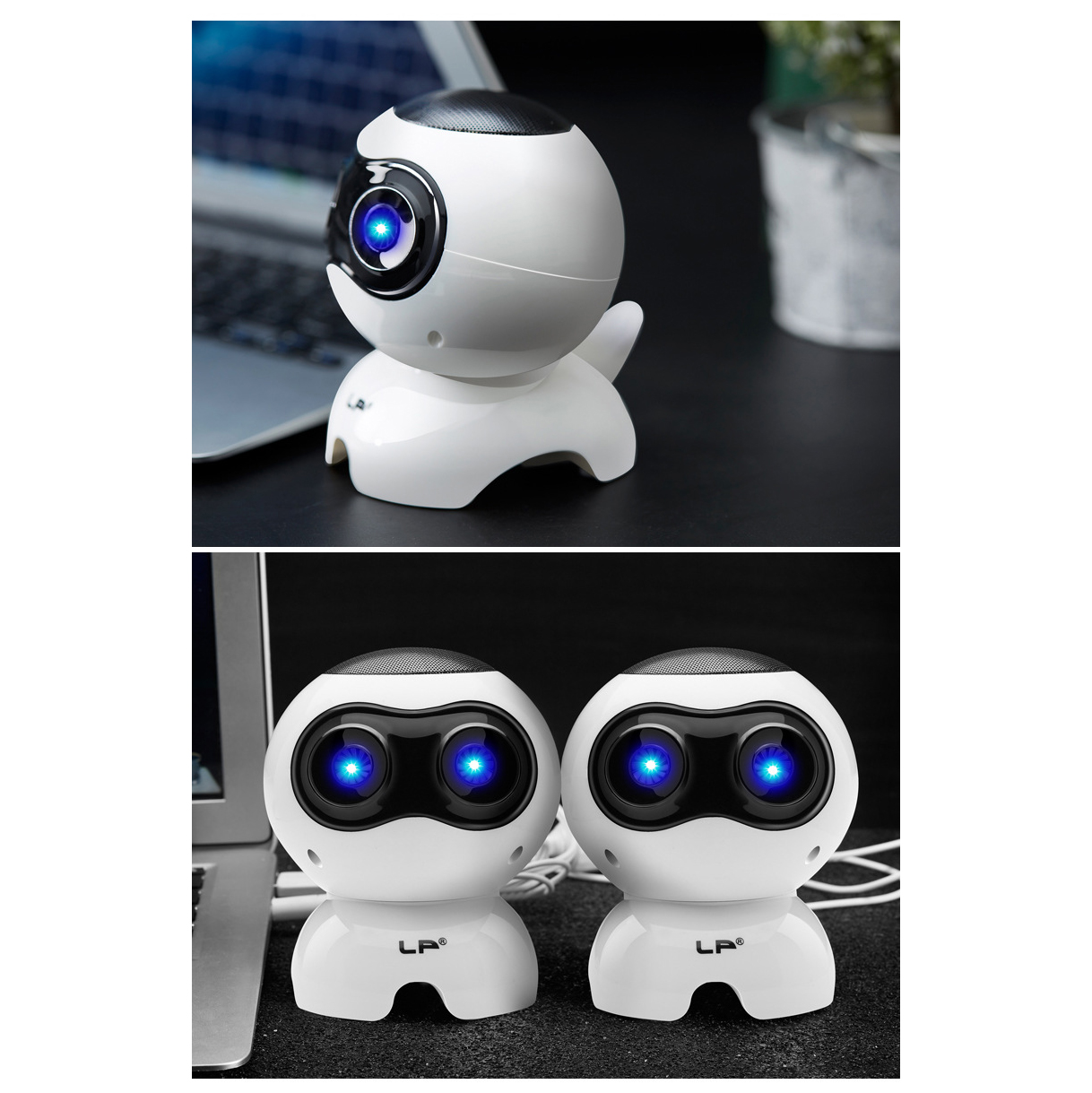 Loa Vi Tính Laptop Để Bàn Loa Nghe Nhạc Mini Q900 Hình Robot Âm Thanh Siêu Trầm Sống Động Hàng Nhập Khẩu