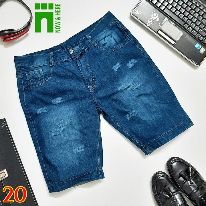 Quần short jean nam có BIG SIZE (đến 100kg), quần ngố BIGSIZE cao cấp, chất co giãn nhẹ - NH Shop