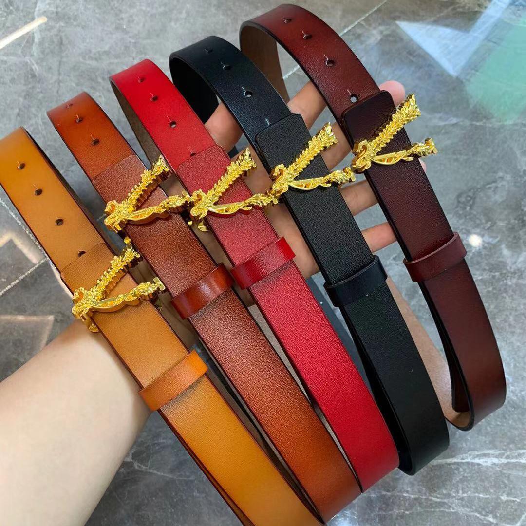 Enron Cao Chất Lượng Thắt Lưng Thời Trang Nữ Thiết Kế Giải Trí Thắt Lưng Da Bò Da Chính Hãng Thương Hiệu Thắt Lưng Nữ Trơn Khóa eo