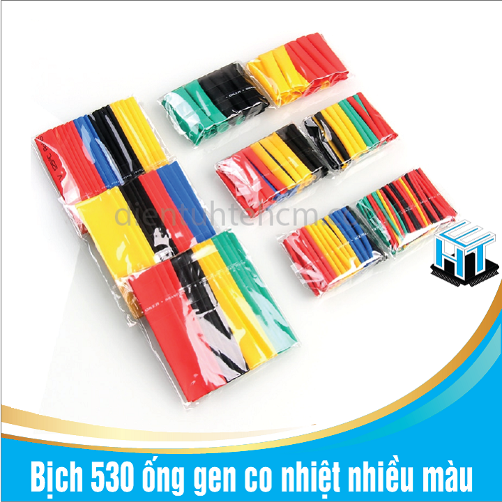 Bịch 530 ống gen co nhiệt nhiều màu, nhiều kích cỡ