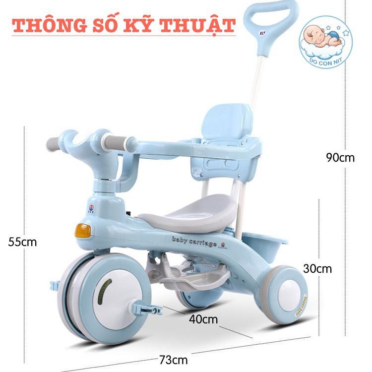 Xe Đạp 3 Bánh Có Cần Đẩy Có Thể Phát Nhạc Cho Bé