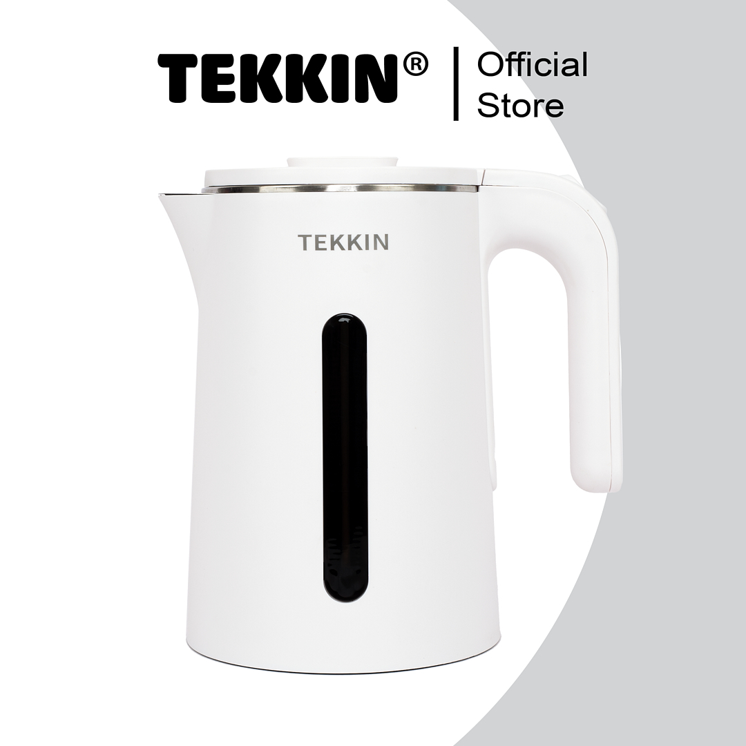 Ấm siêu tốc tự ngắt TEKKIN TI-2845 dung tích lớn 2.3L (dung tích sử dụng 1.8L) 2 lớp công suất 1500W bảo hành 12 tháng - hàng chính hãng