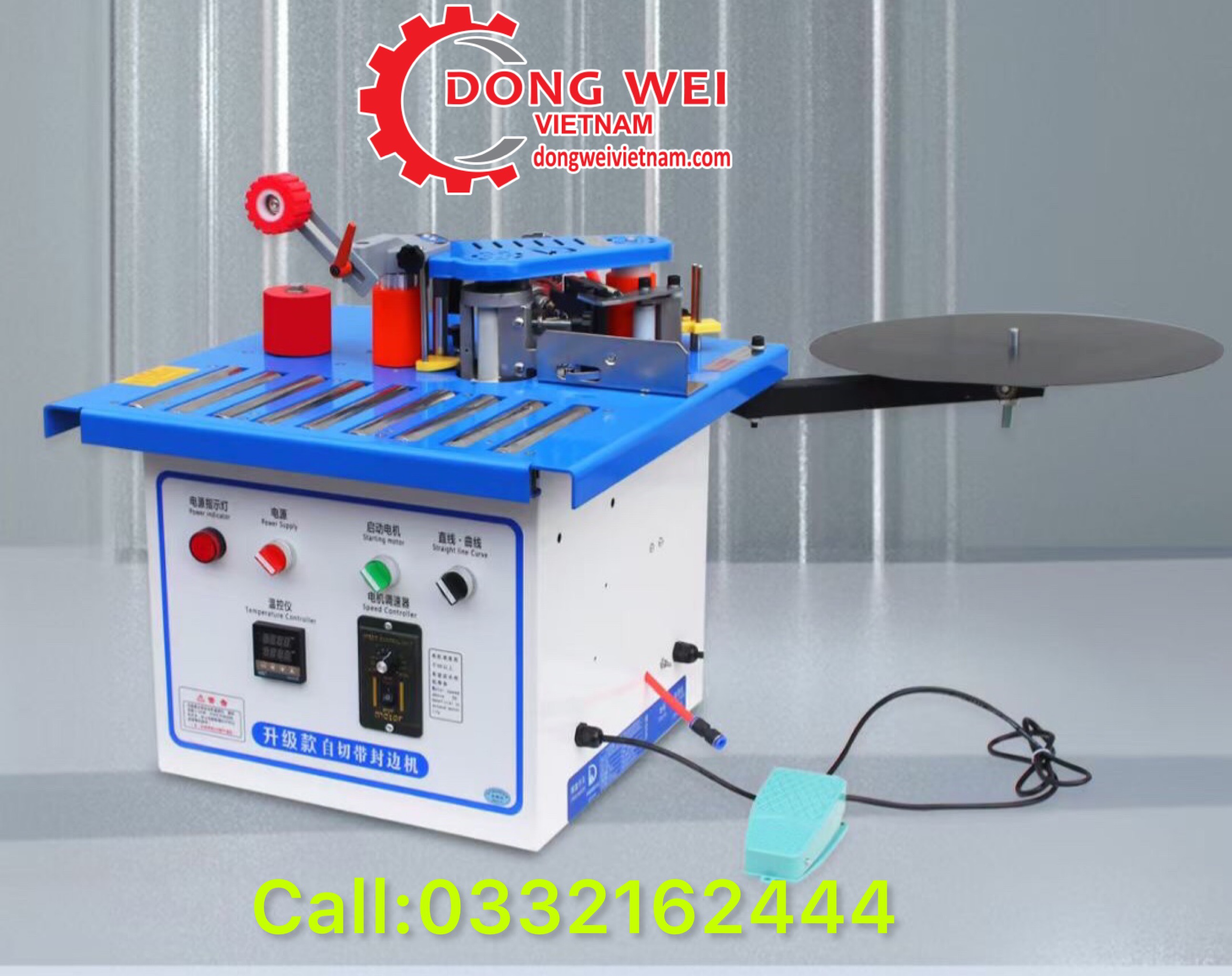 Máy dán cạnh mini st500 tặng kèm dao gọt chỉ và keo