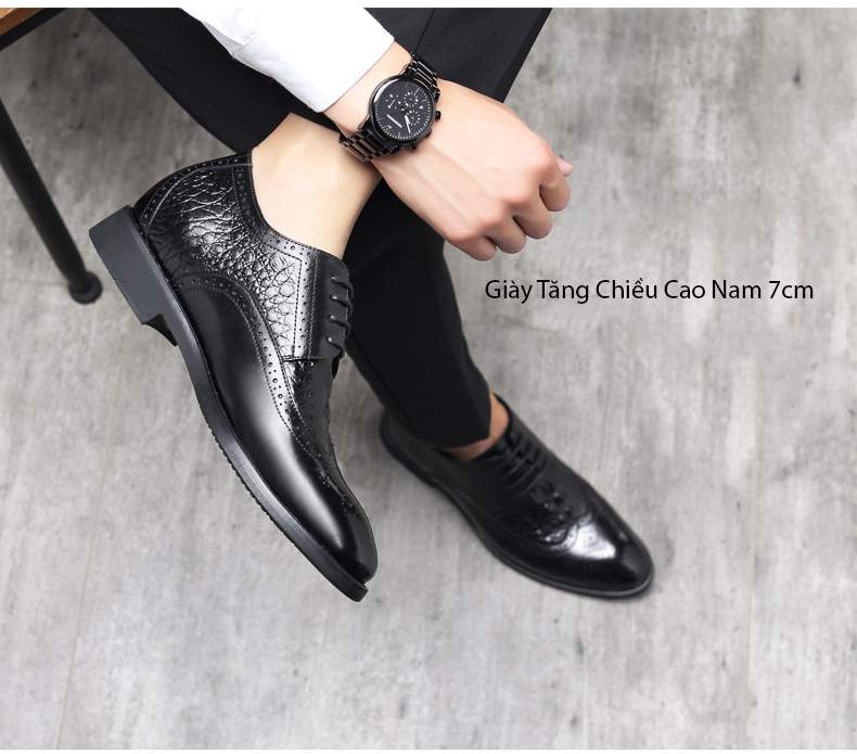 GIÀY TĂNG CHIỀU CAO NAM 7CM CS176